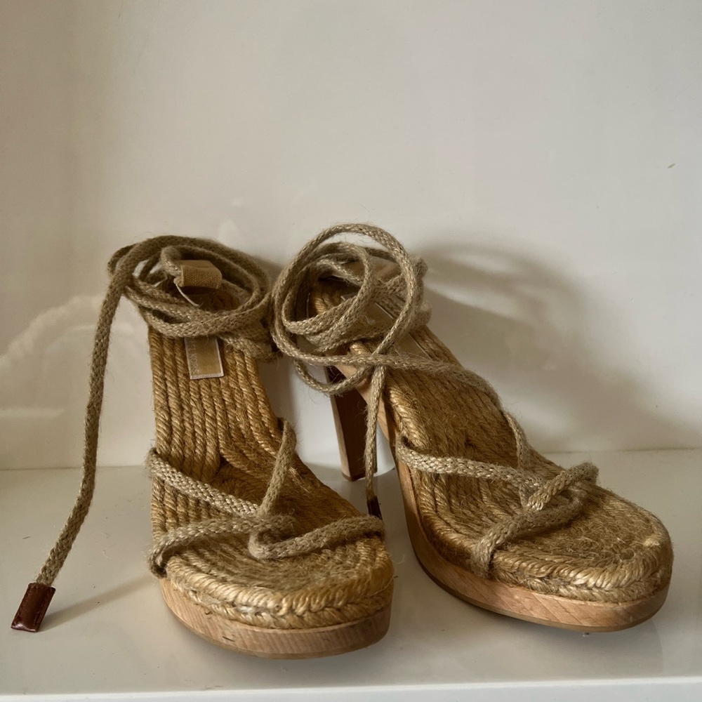 Michael kors Wooden Made in Spain Heel with ankle strap